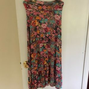 Flower strapless dress